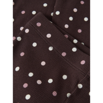 NAME IT Bukser Rib Vemia Chocolate Plum Small Dots